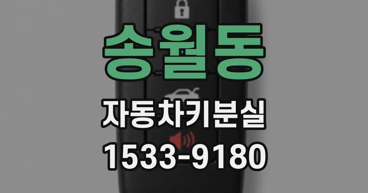 송월동 자동차키분실