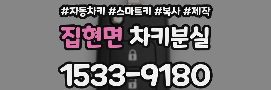 집현면 차키분실