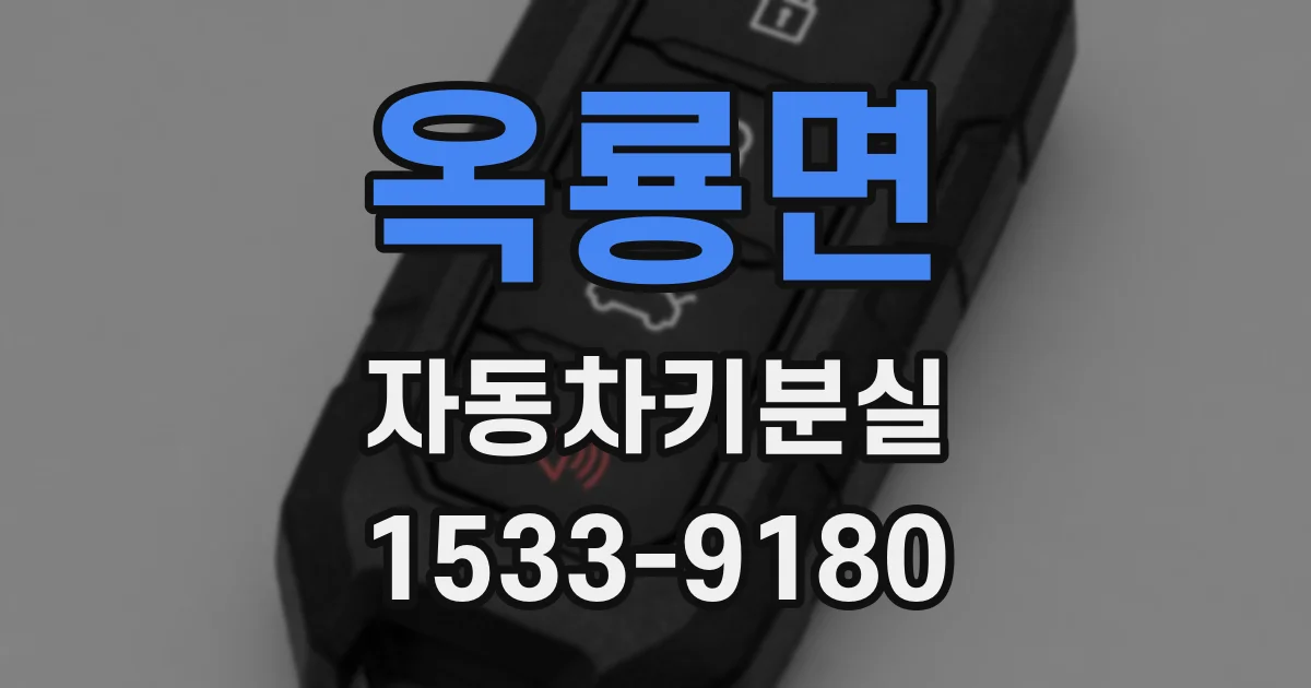 옥룡면 자동차키분실