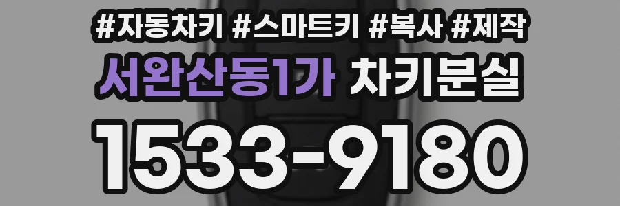 서완산동1가 차키분실