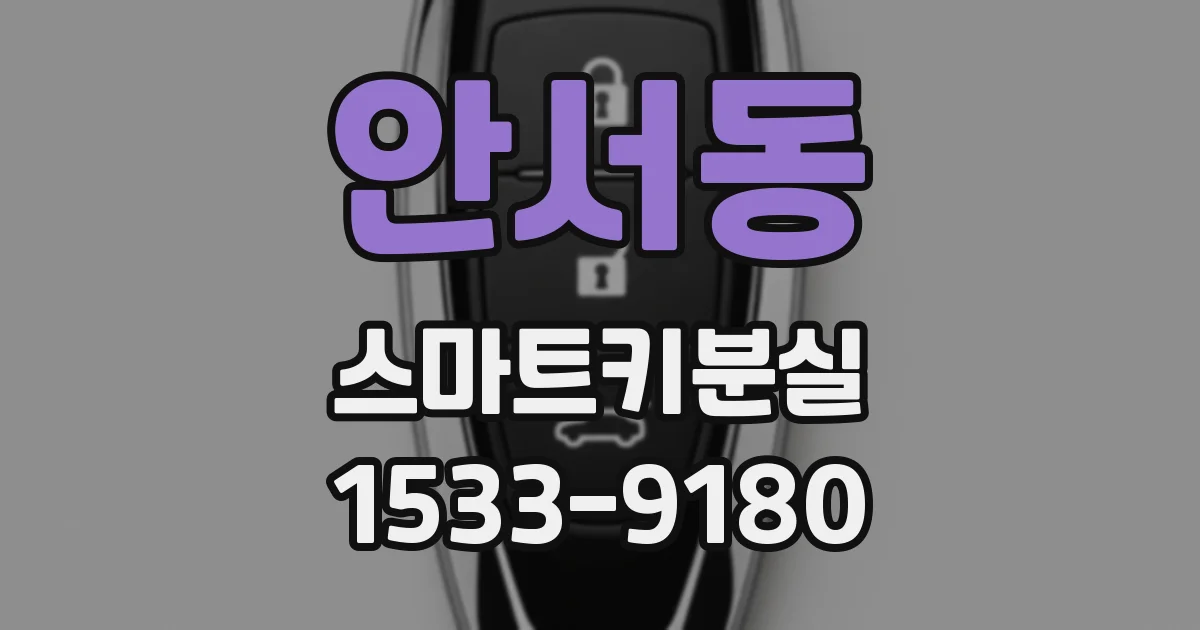 안서동 스마트키분실
