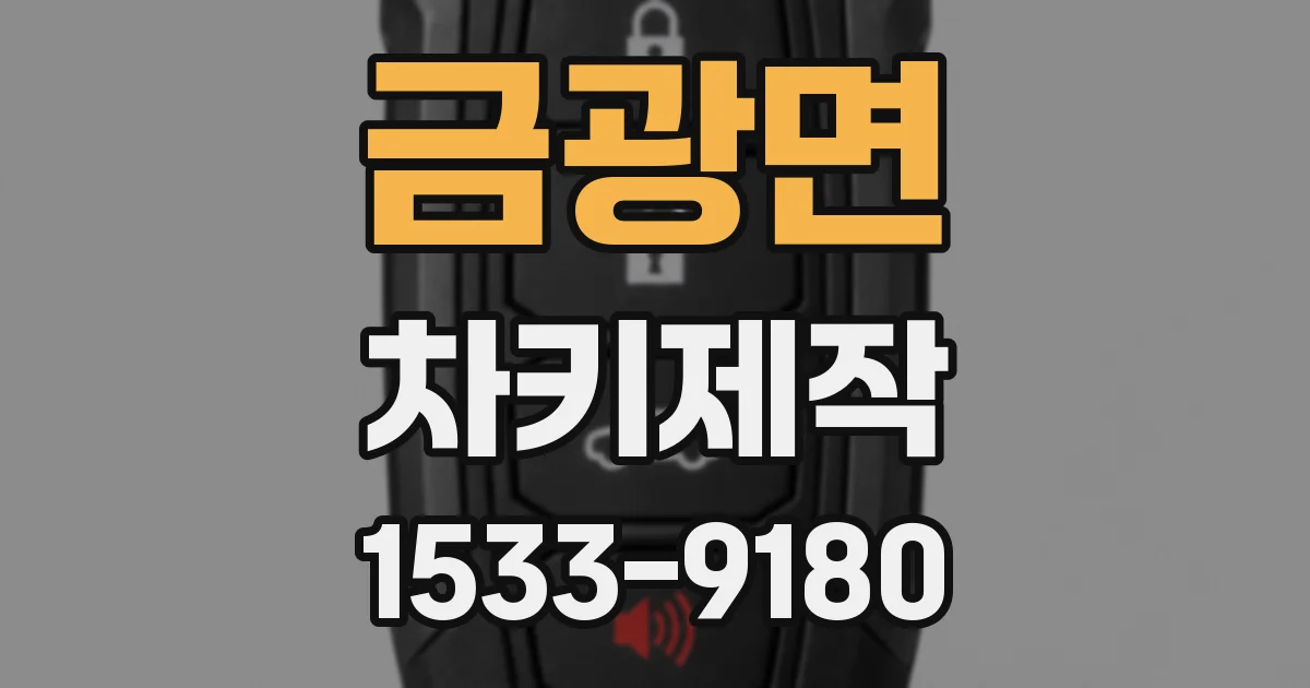 금광면 차키제작
