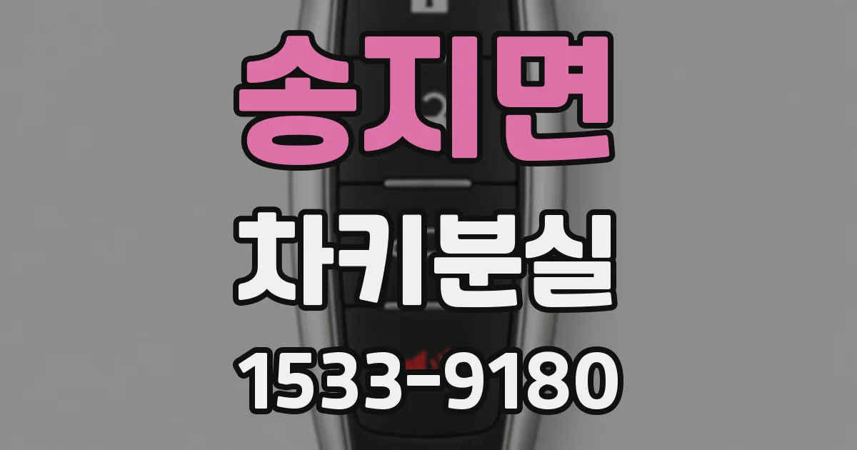 송지면 차키분실