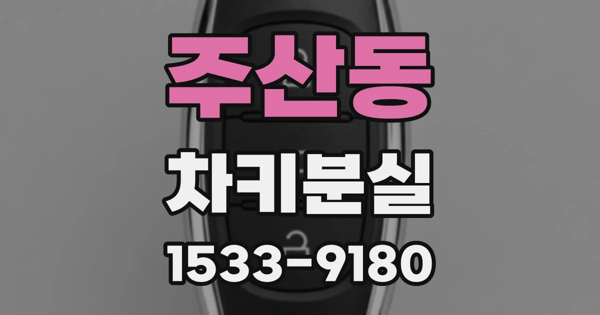주산동 차키분실