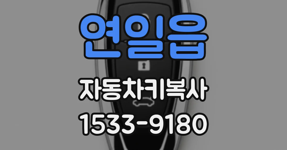 연일읍 자동차키복사