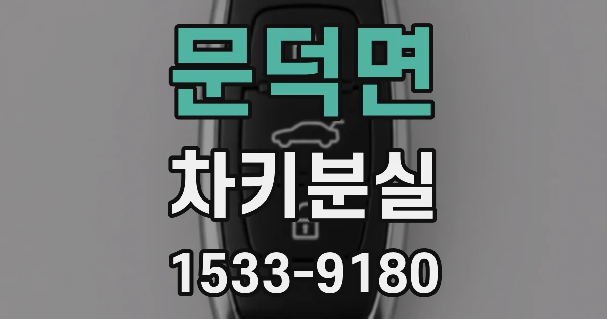 문덕면 차키분실