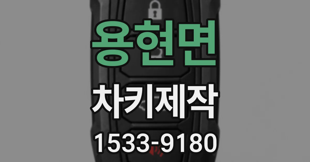 용현면 차키제작