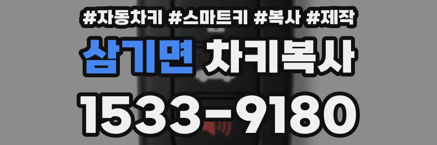삼기면 차키복사
