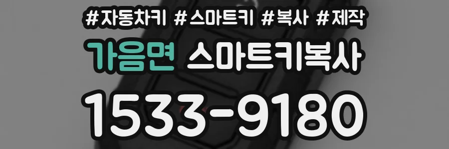 가음면 스마트키복사