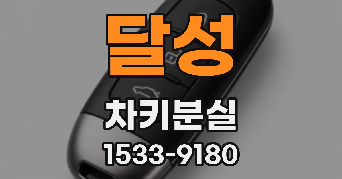 달성 차키분실