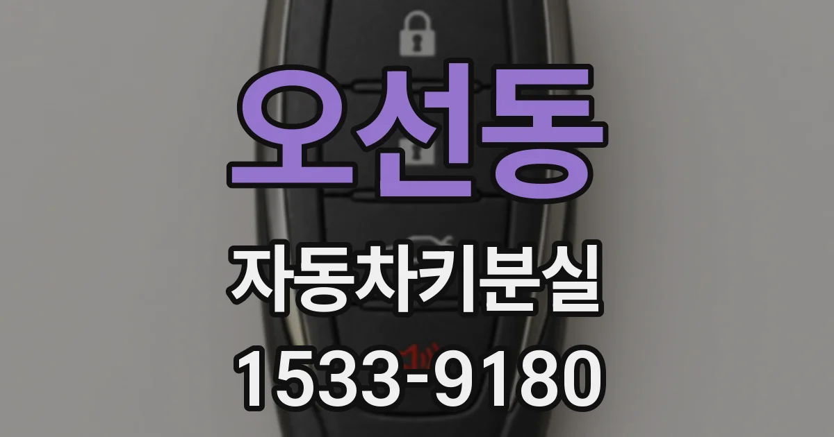 오선동 자동차키분실