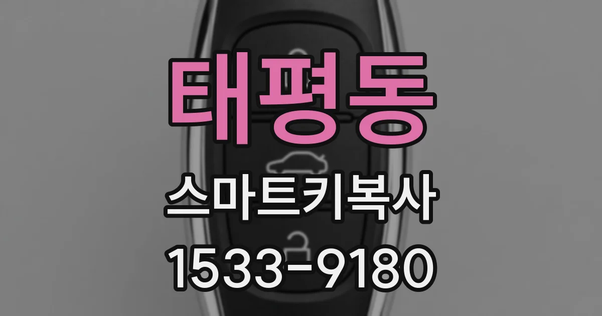 태평동 스마트키복사