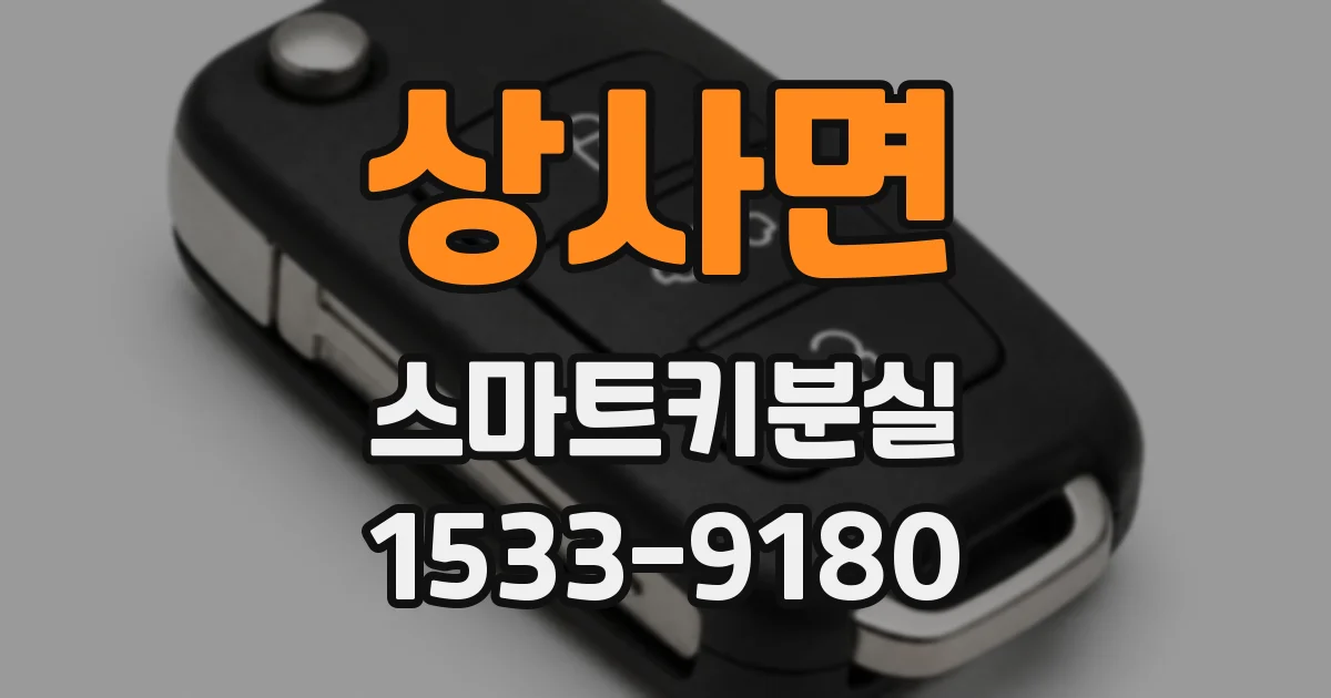 상사면 스마트키분실