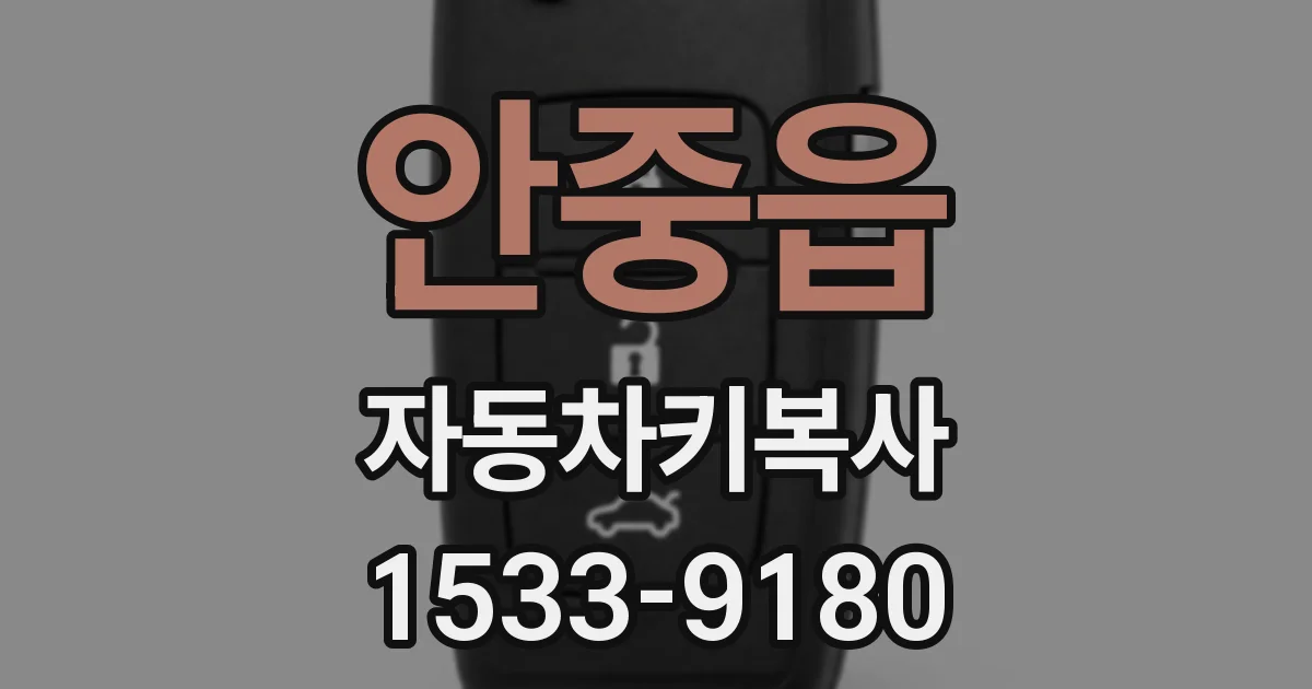 안중읍 자동차키복사