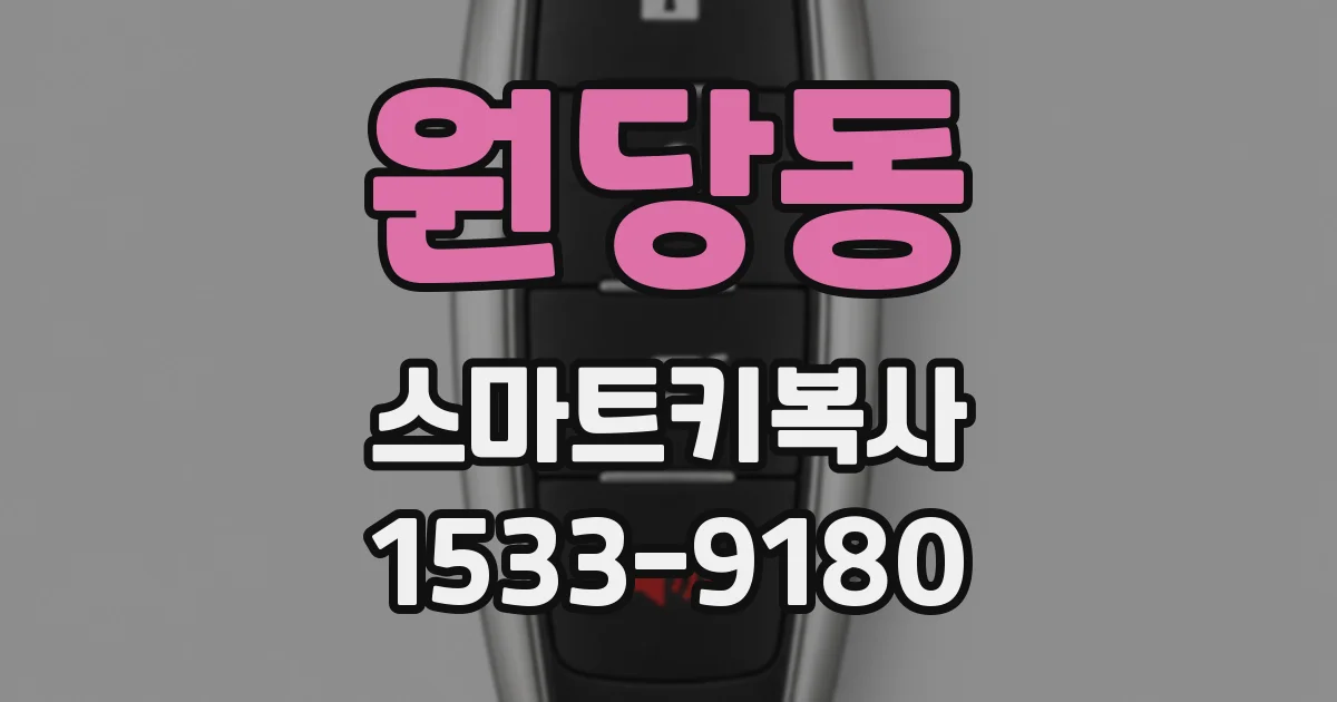 원당동 스마트키복사