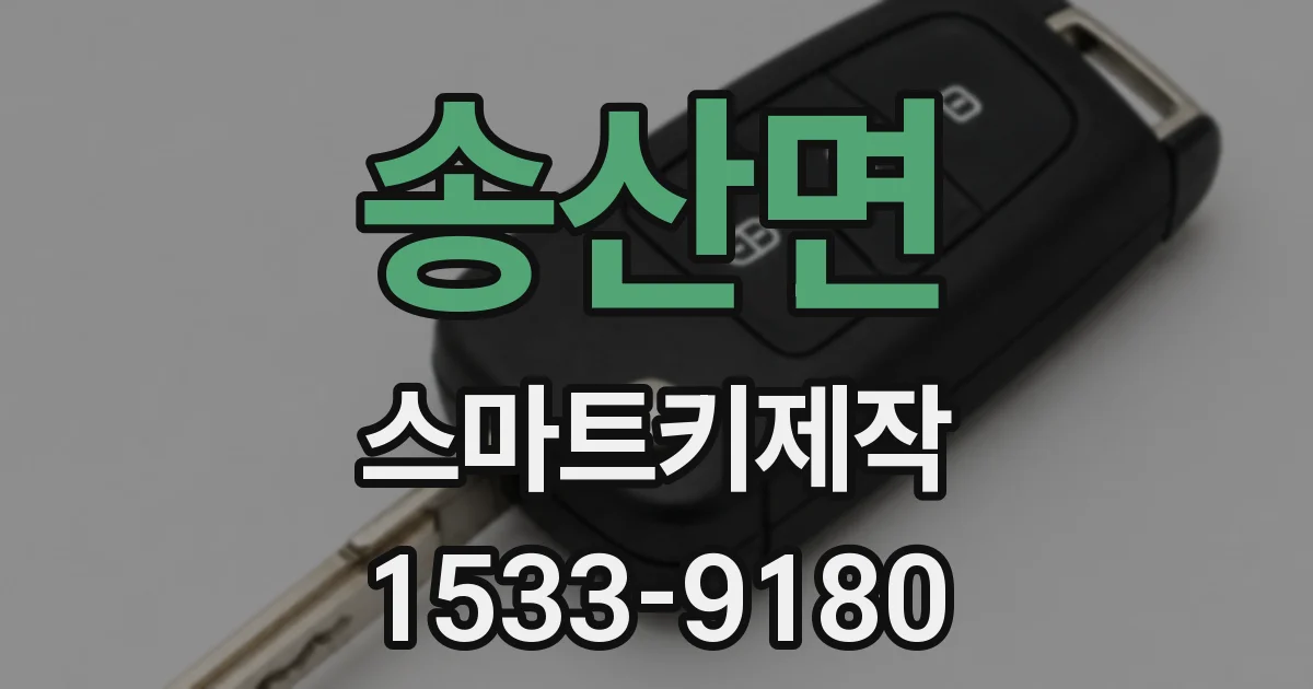 송산면 스마트키제작