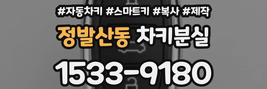 정발산동 차키분실