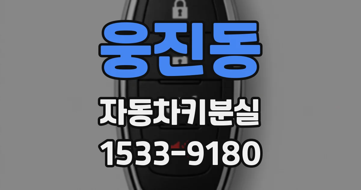 웅진동 자동차키분실