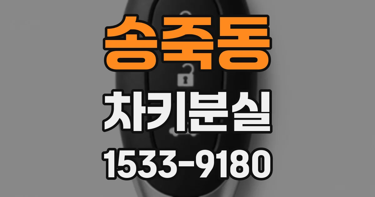 송죽동 차키분실