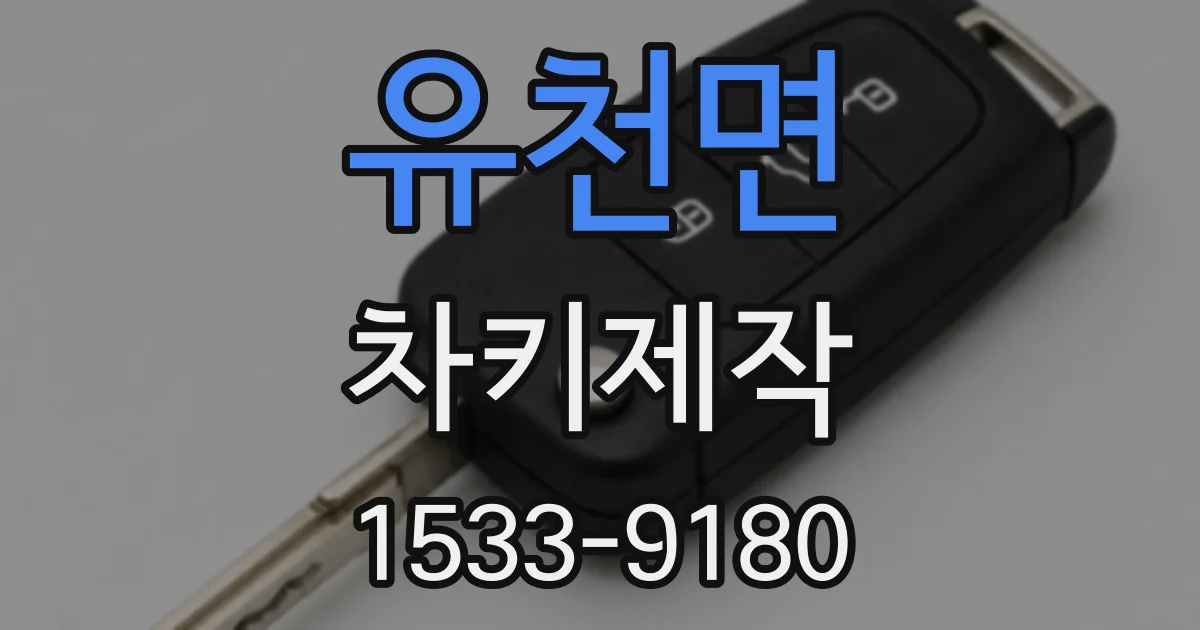 유천면 차키제작