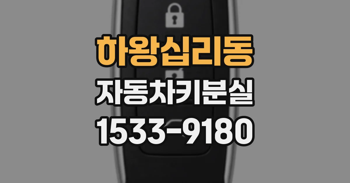 하왕십리동 자동차키분실