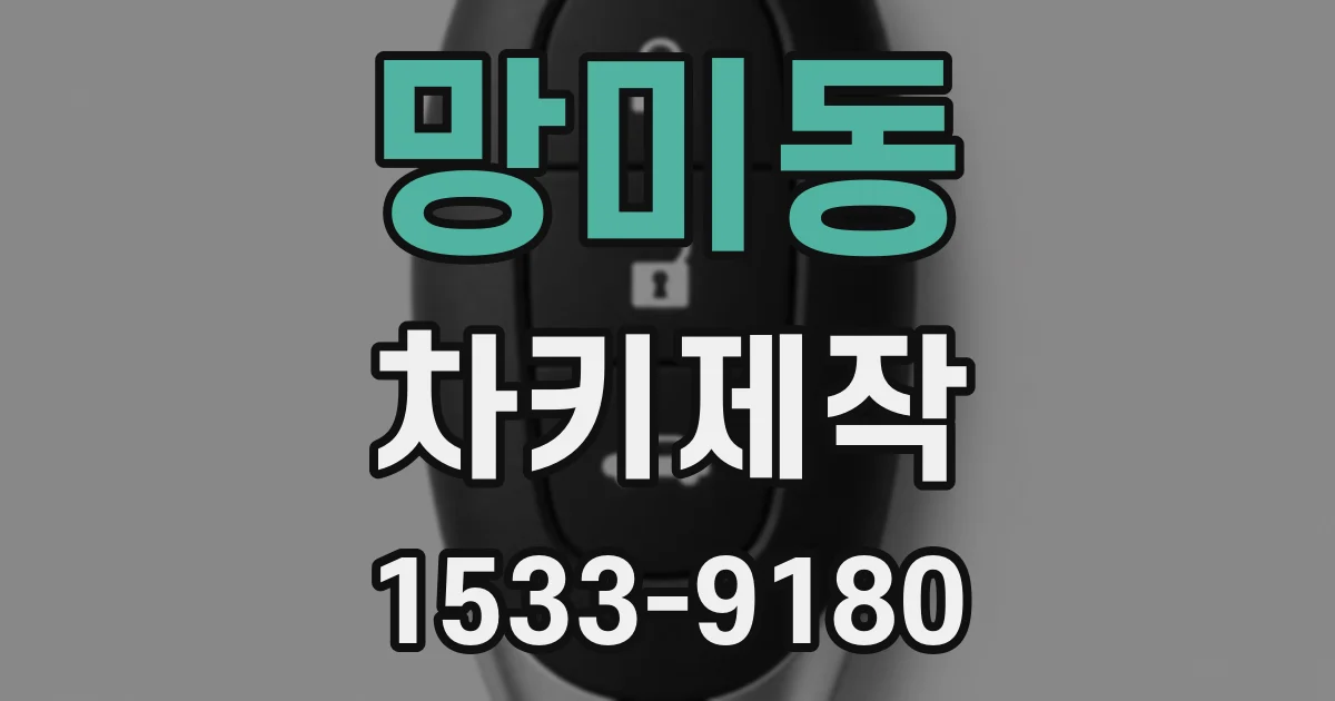 망미동 차키제작
