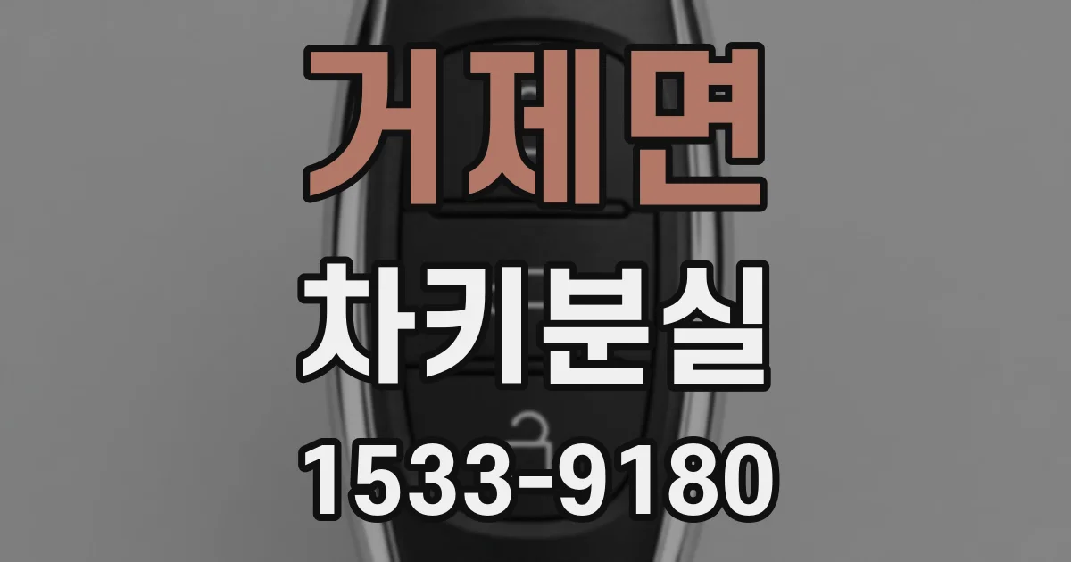 거제면 차키분실