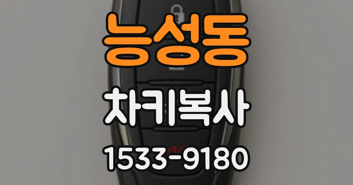 능성동 차키복사