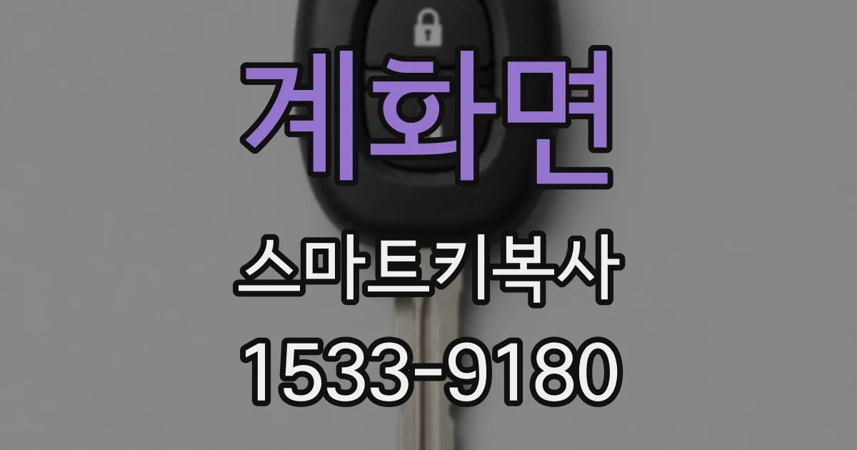 계화면 스마트키복사