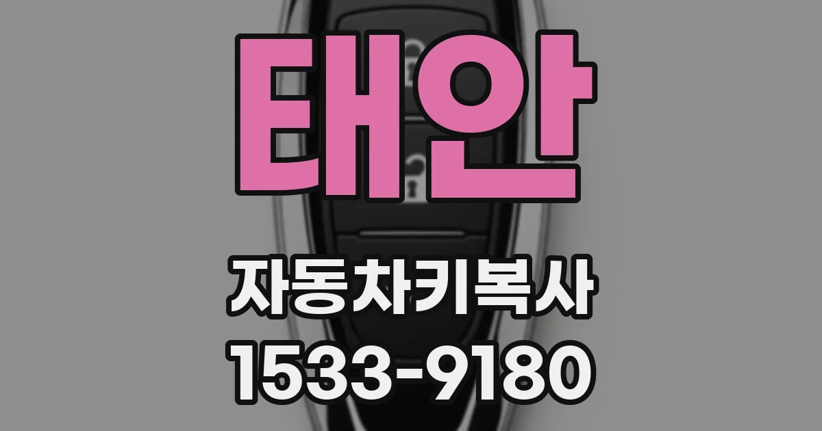 태안 자동차키복사