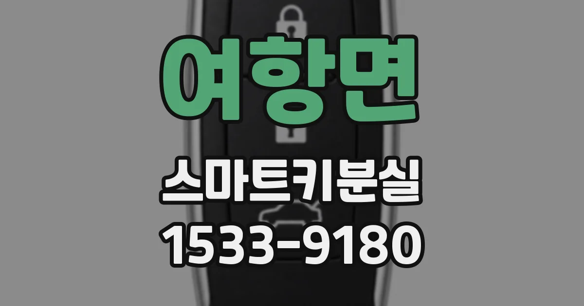 여항면 스마트키분실