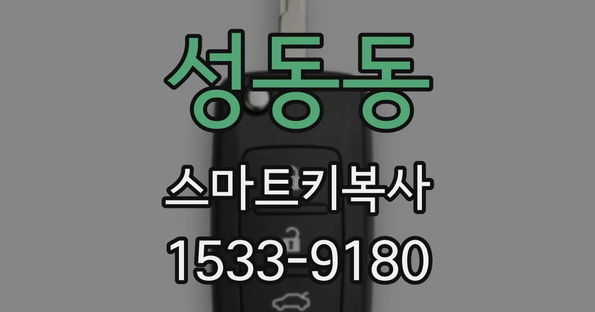 성동동 스마트키복사