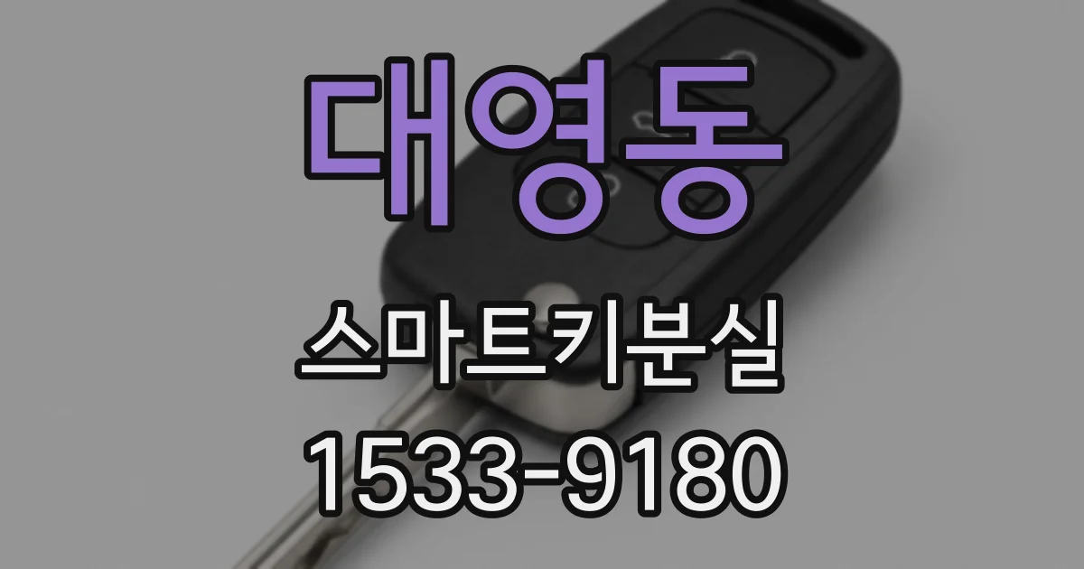 대영동 스마트키분실
