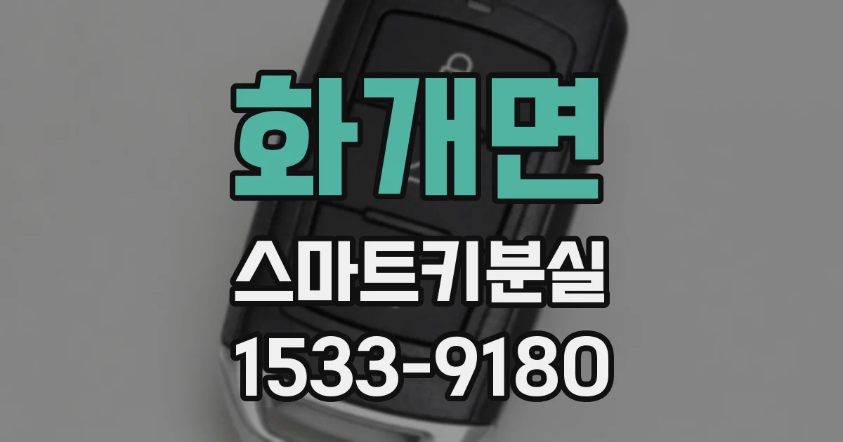 화개면 스마트키분실