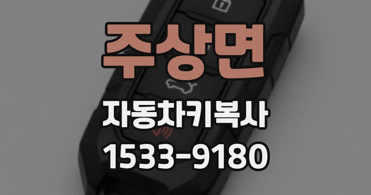 주상면 자동차키복사