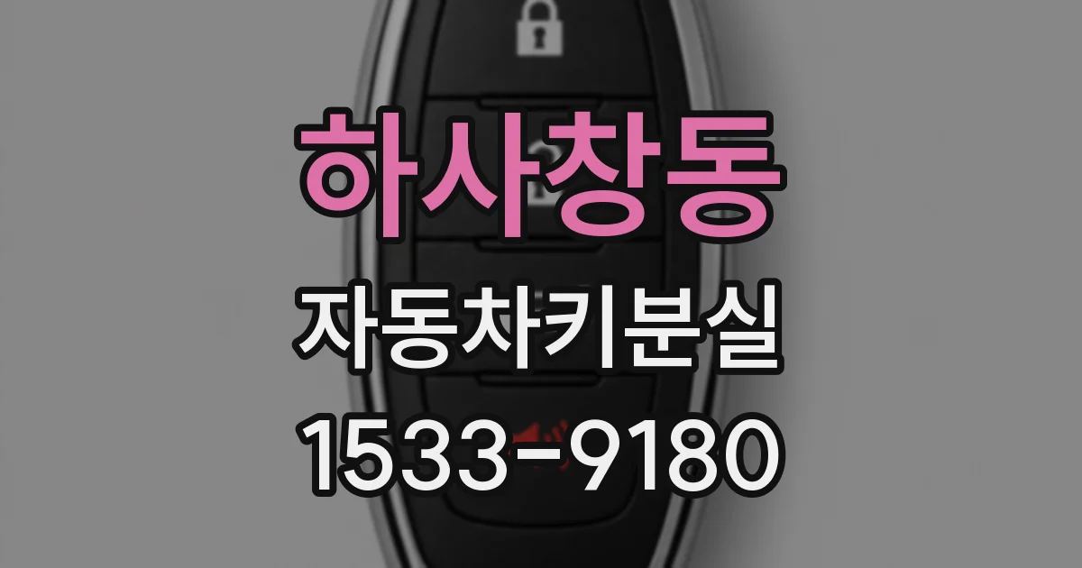 하사창동 자동차키분실