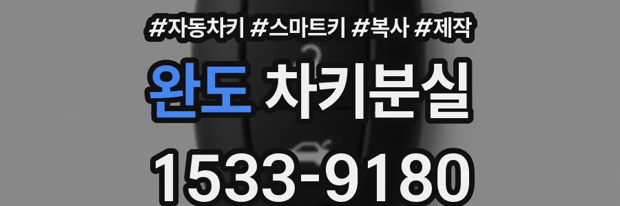 완도 차키분실