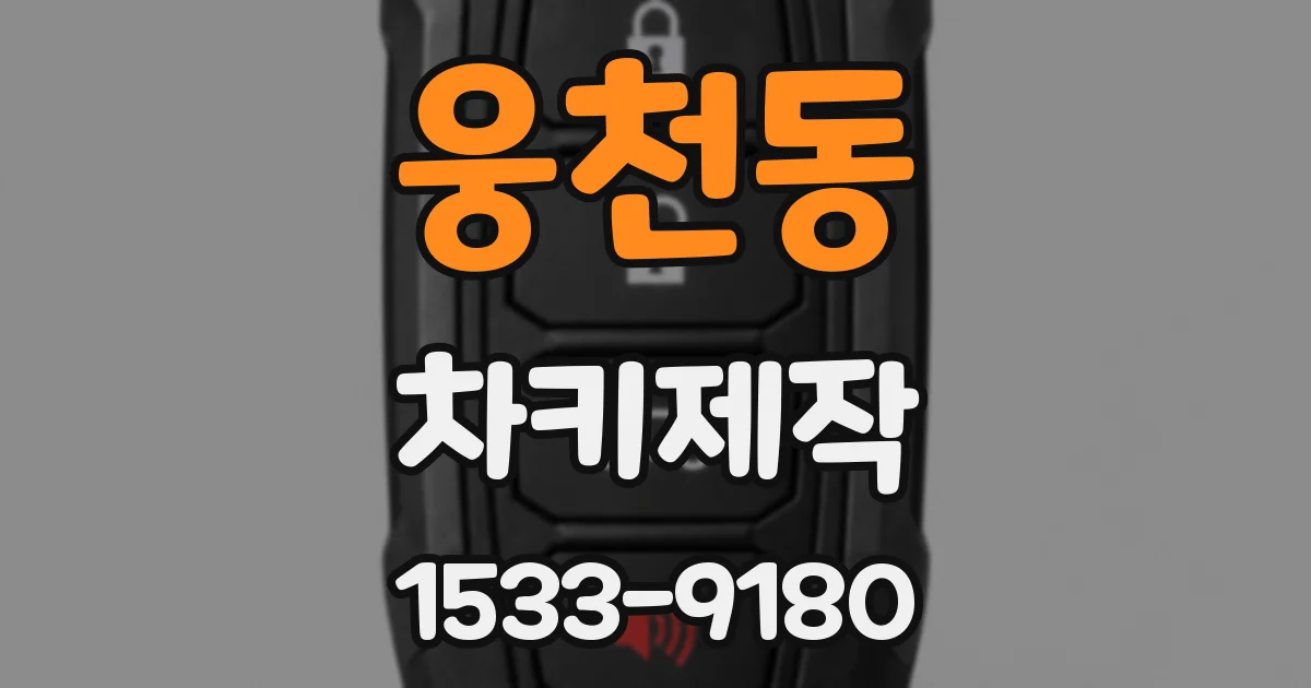 웅천동 차키제작