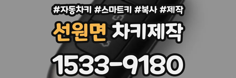 선원면 차키제작