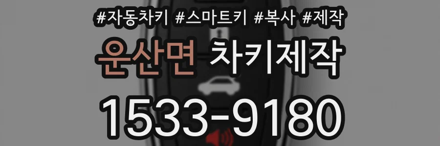 운산면 차키제작