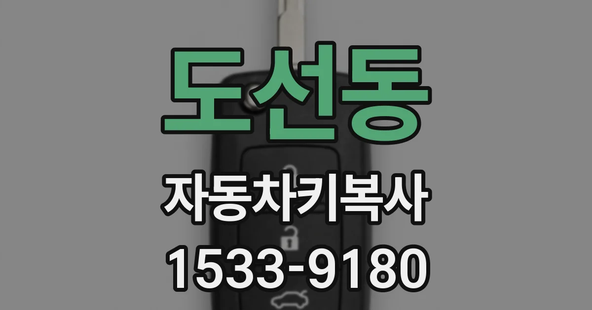 도선동 자동차키복사