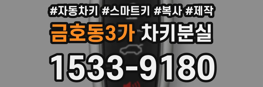 금호동3가 차키분실