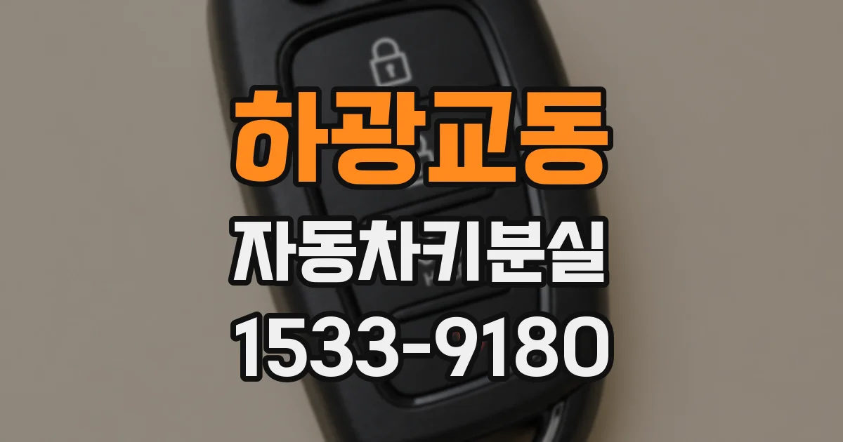 하광교동 자동차키분실