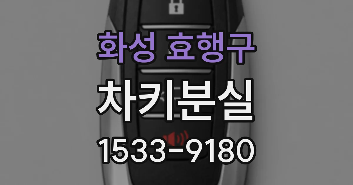 화성 효행구 차키분실