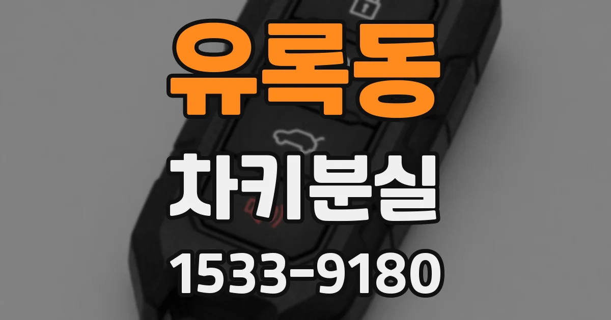 유록동 차키분실