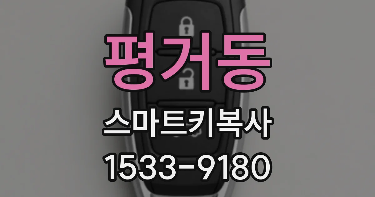 평거동 스마트키복사