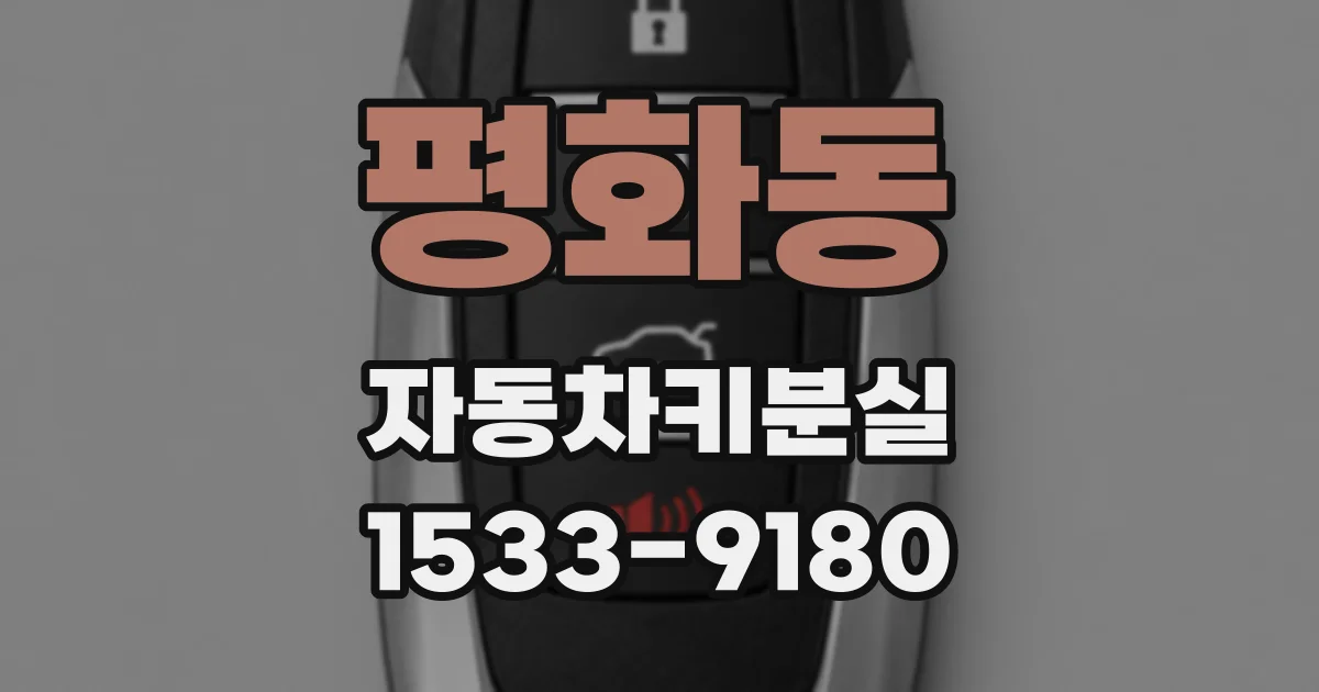 평화동 자동차키분실