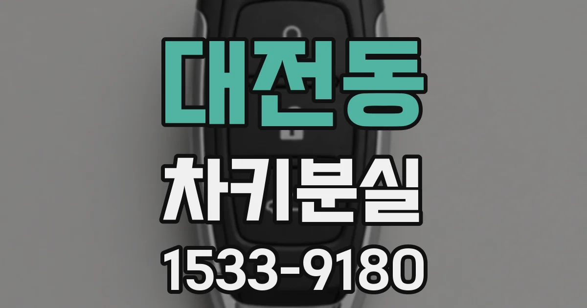 대전동 차키분실
