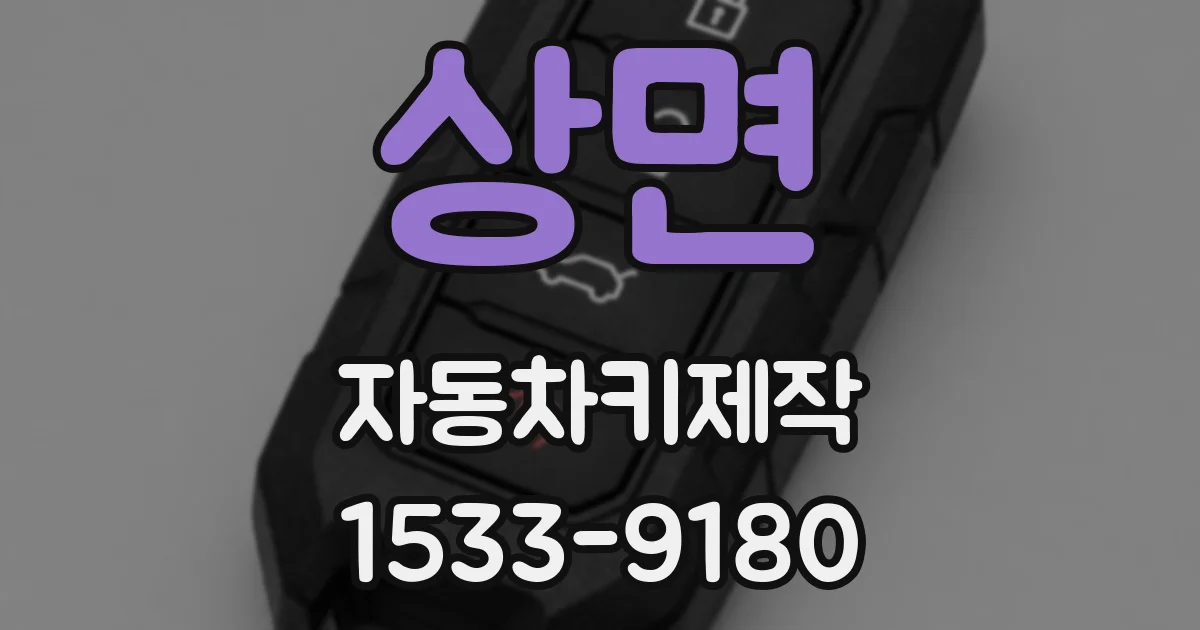 상면 자동차키제작