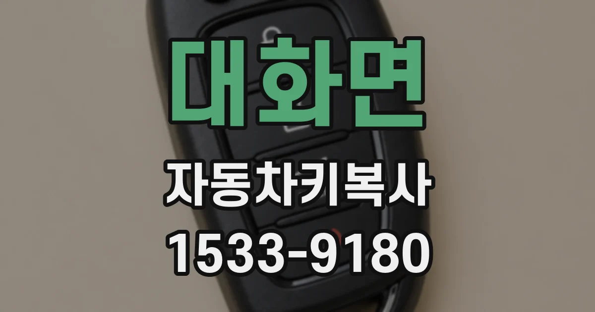 대화면 자동차키복사